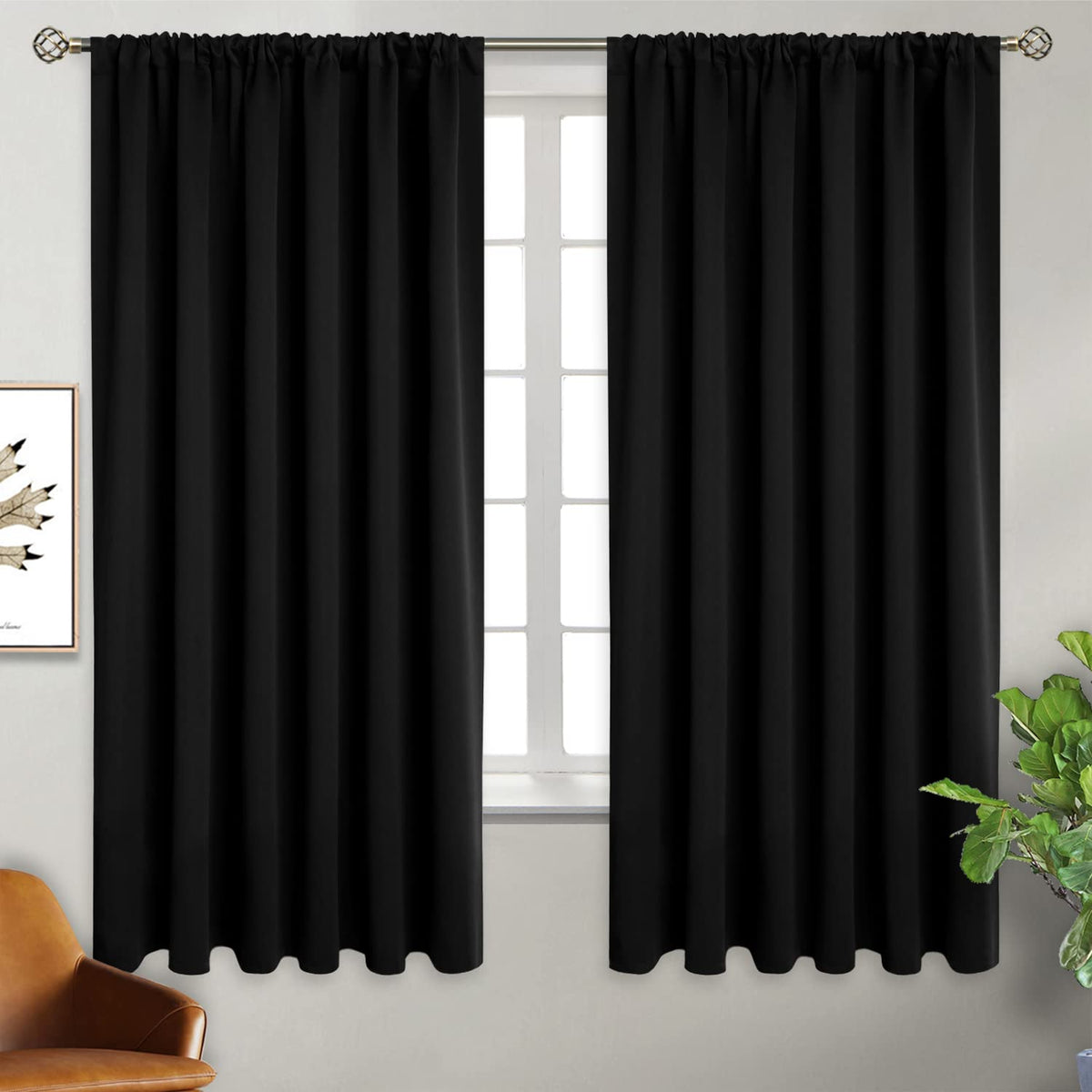 Extra Wide Blackout Curtains for Bedroom