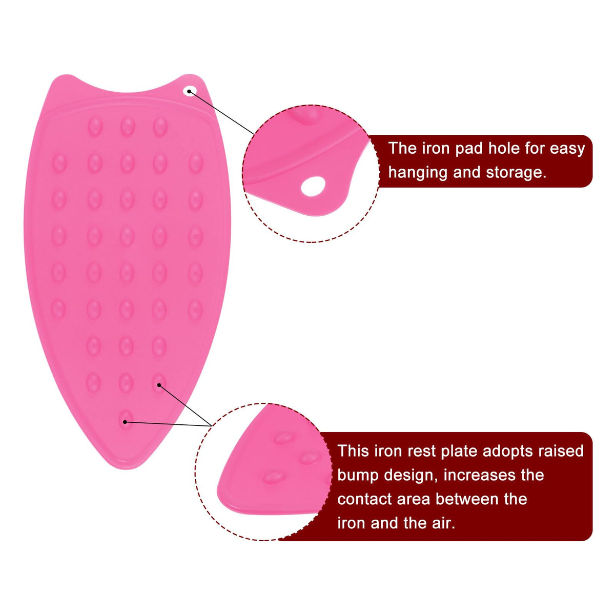 2pcs Silicone Iron Rest Pad