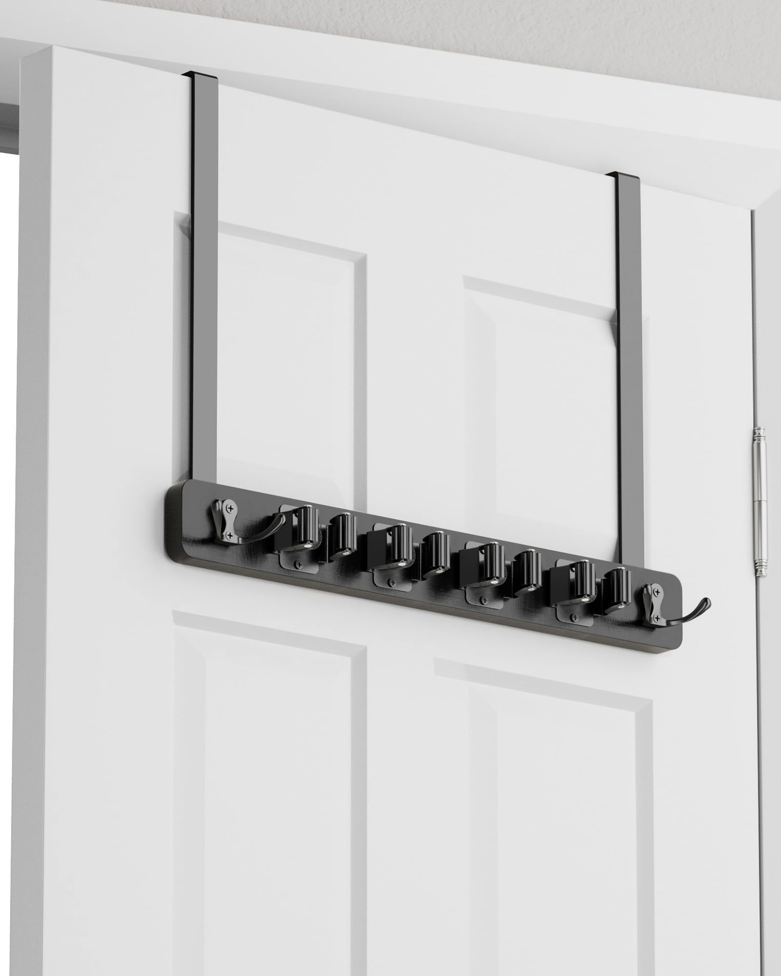 Over the Door Broom and Mop Holder