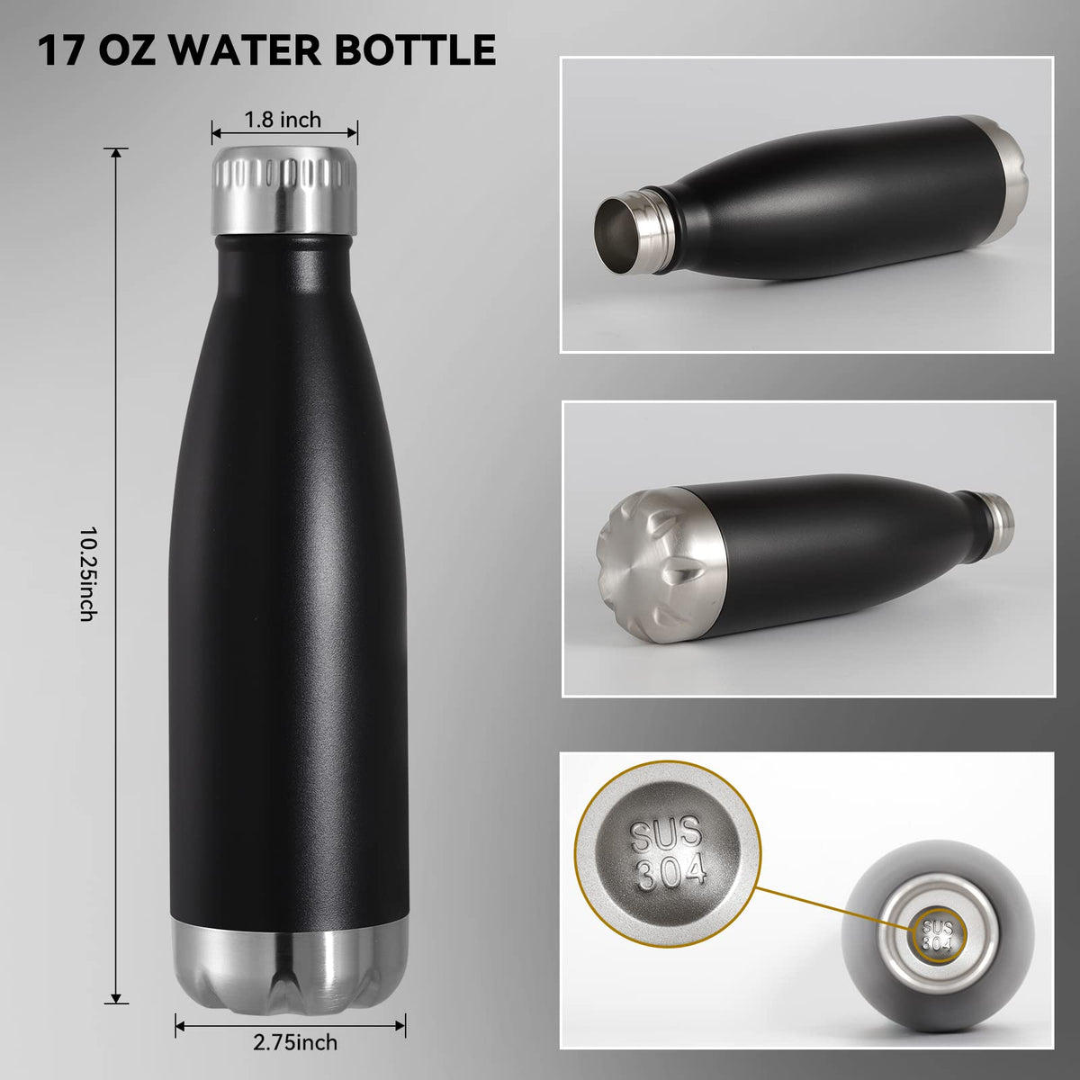 17oz Stainless Steel Water Bottles Bulk