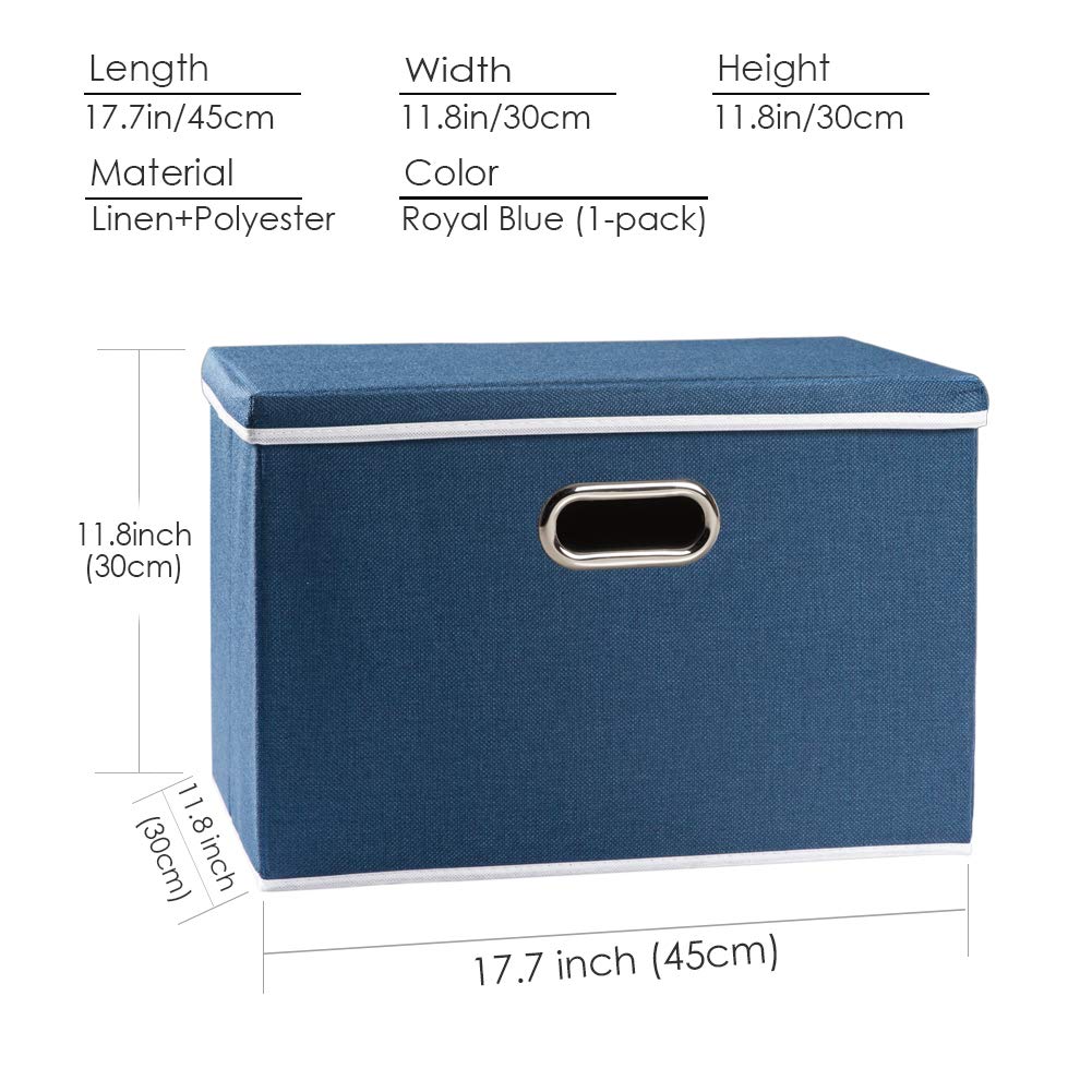 Large Collapsible Storage Bin with Lid [1