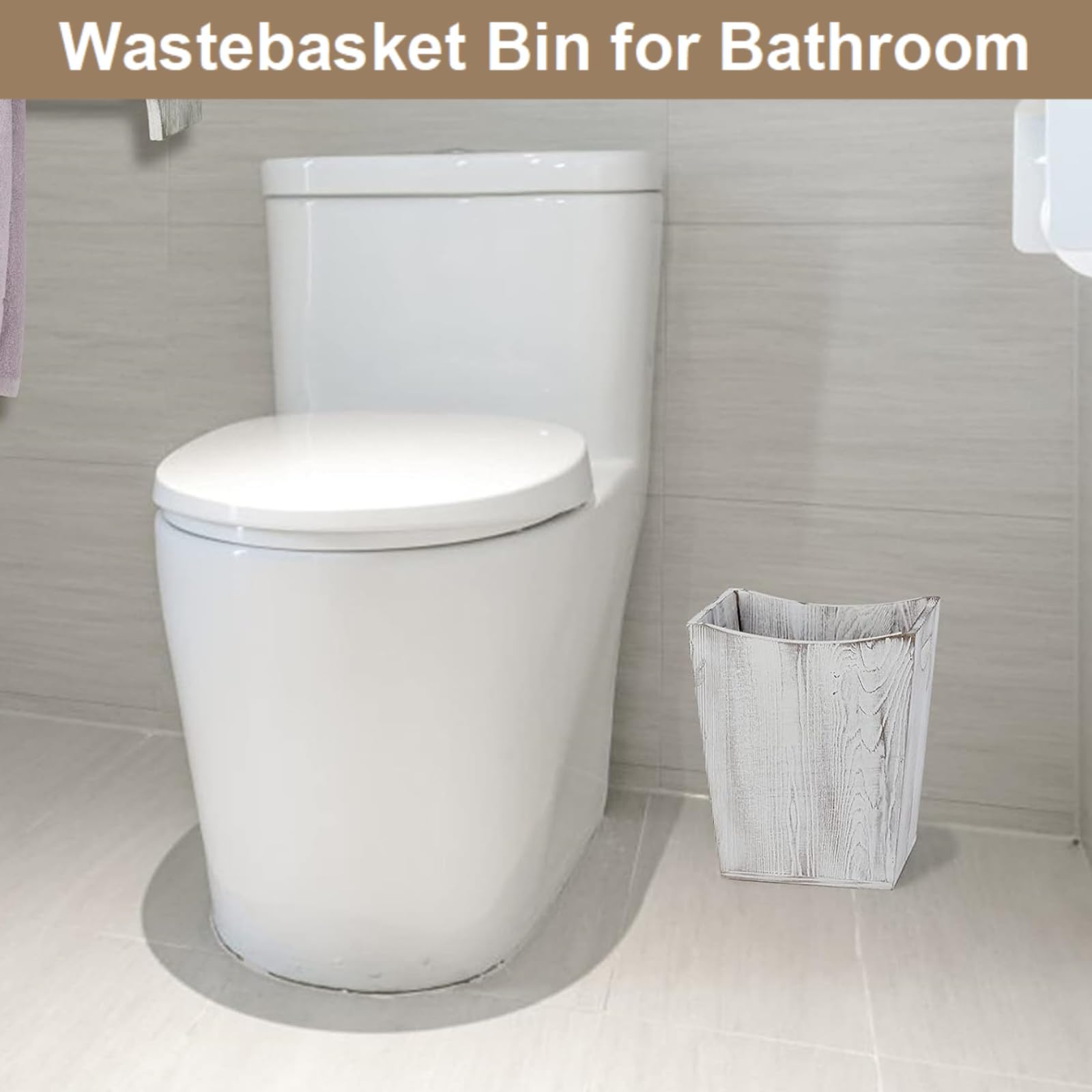 Wood Trash Can