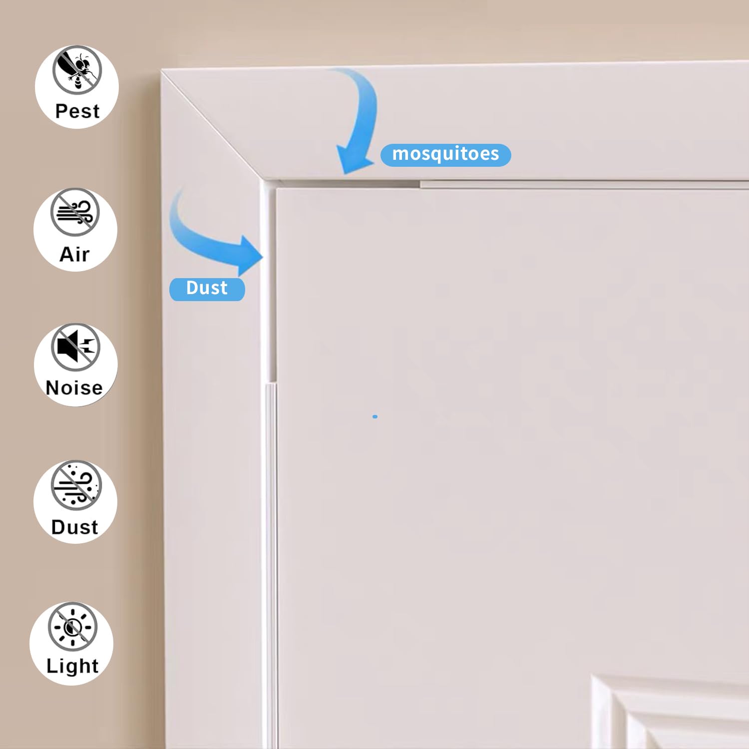 Weather Stripping Door Seal White