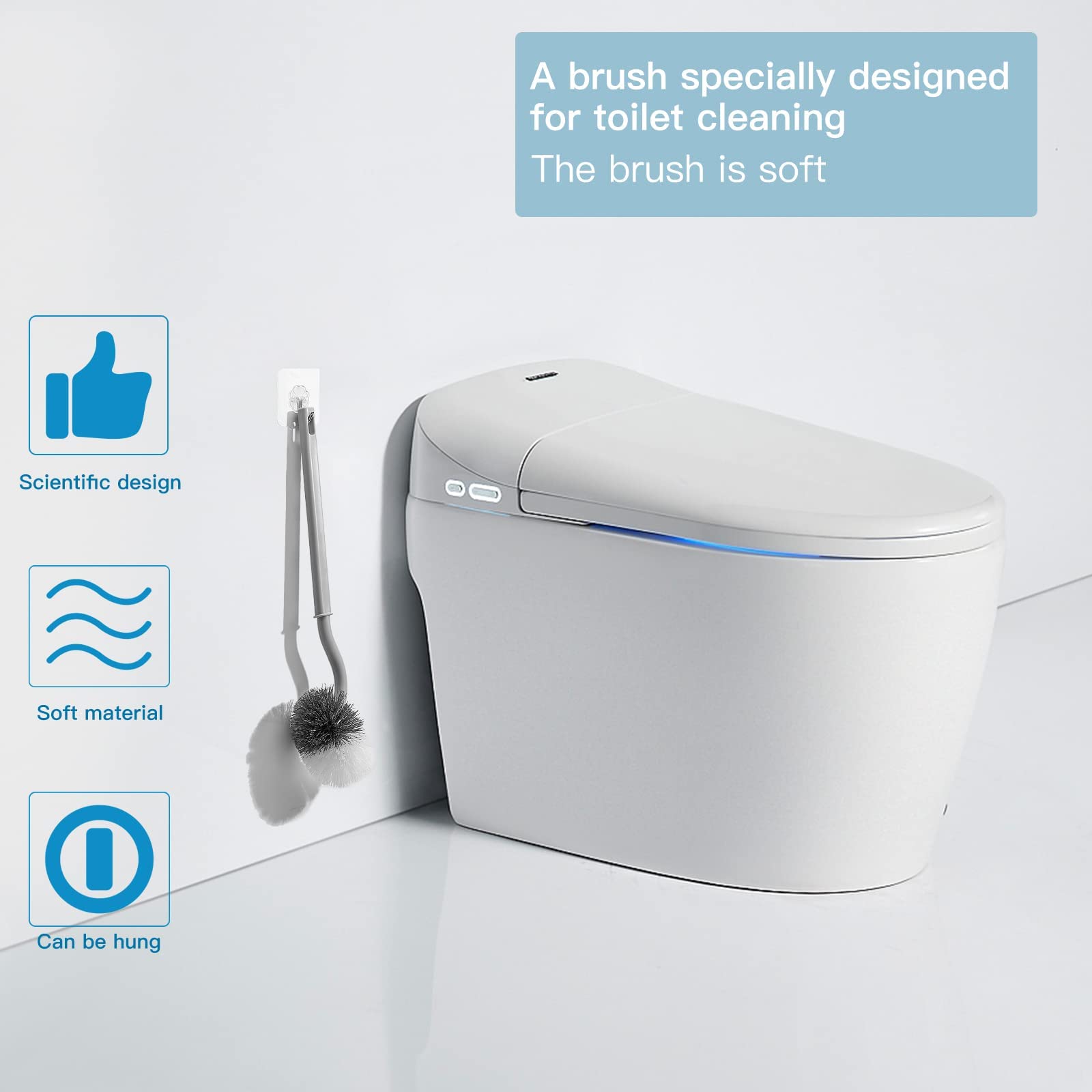 2Pcs Toilet Brush (2 Count)
