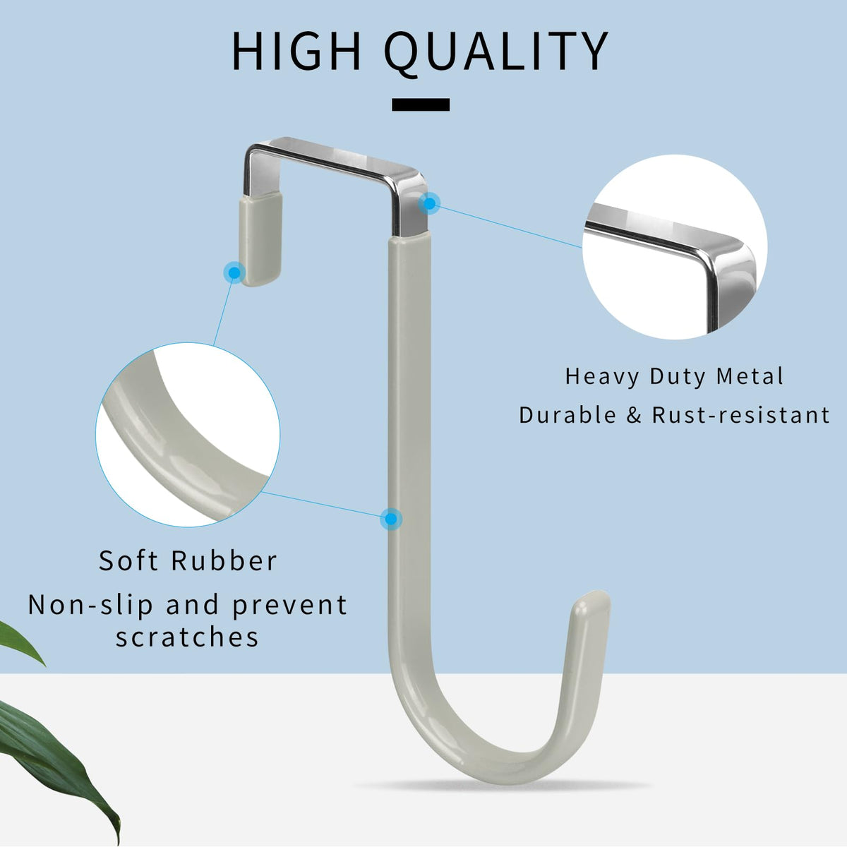 Over the Door Hooks (4 Count)