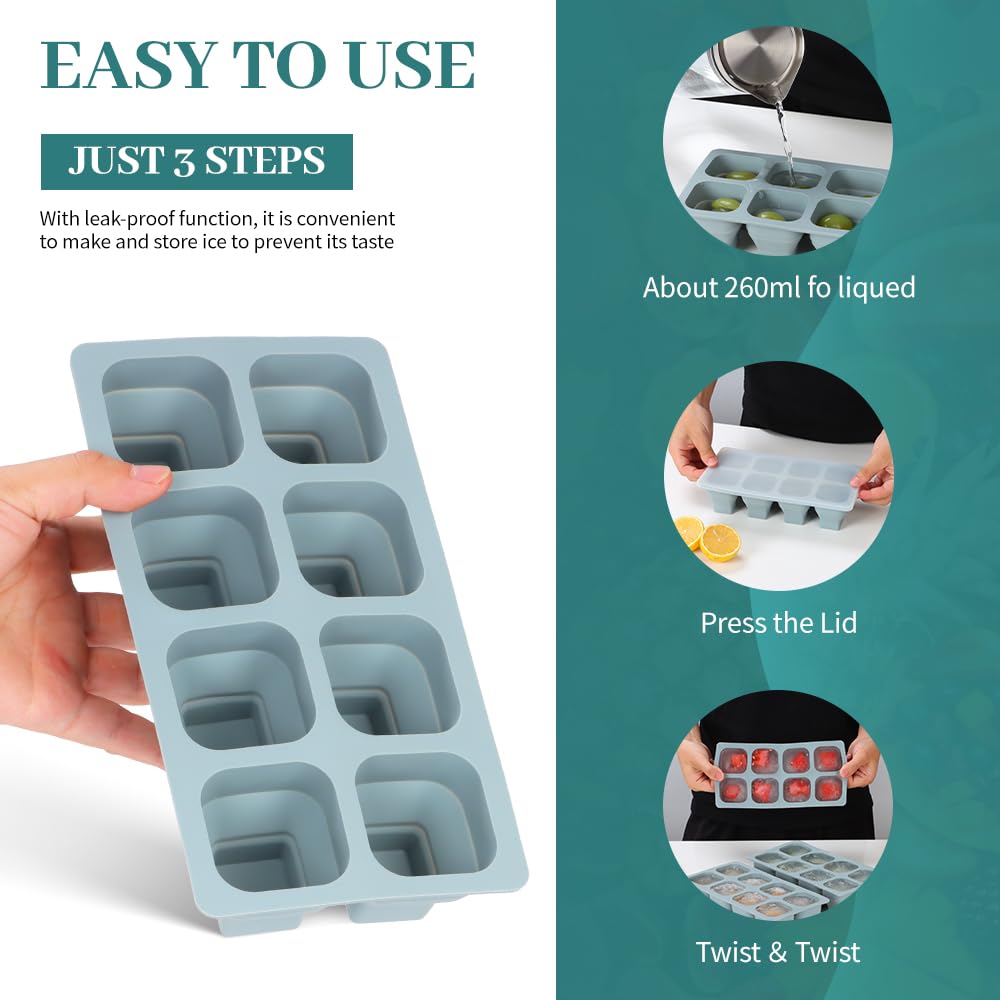 Foldable Ice Cube Trays (2 Count)