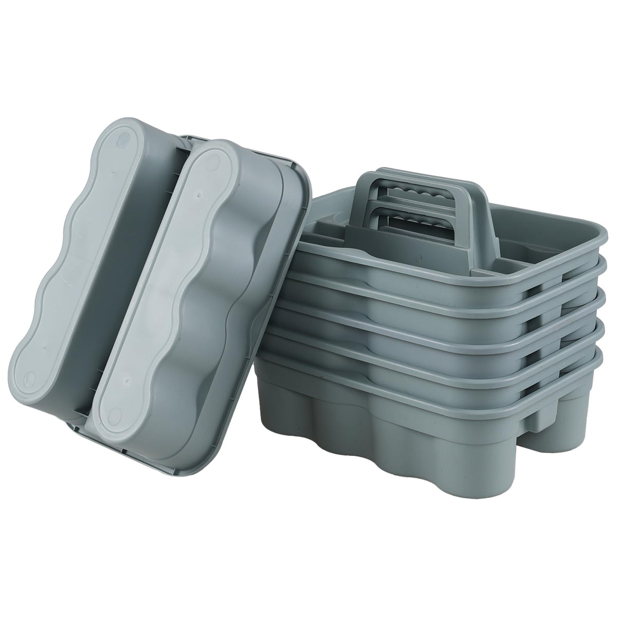 6 Pack Plastic Shower Caddy (6 Count)