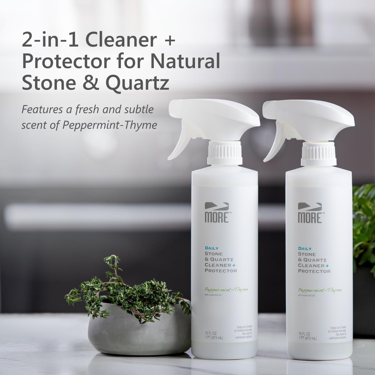 MORE Stone & Quartz Cleaner + Protector (32 Fl Oz)