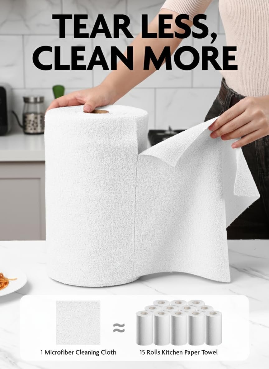 Microfiber Cleaning Cloth Roll (90 Count) - ModHome Supplies