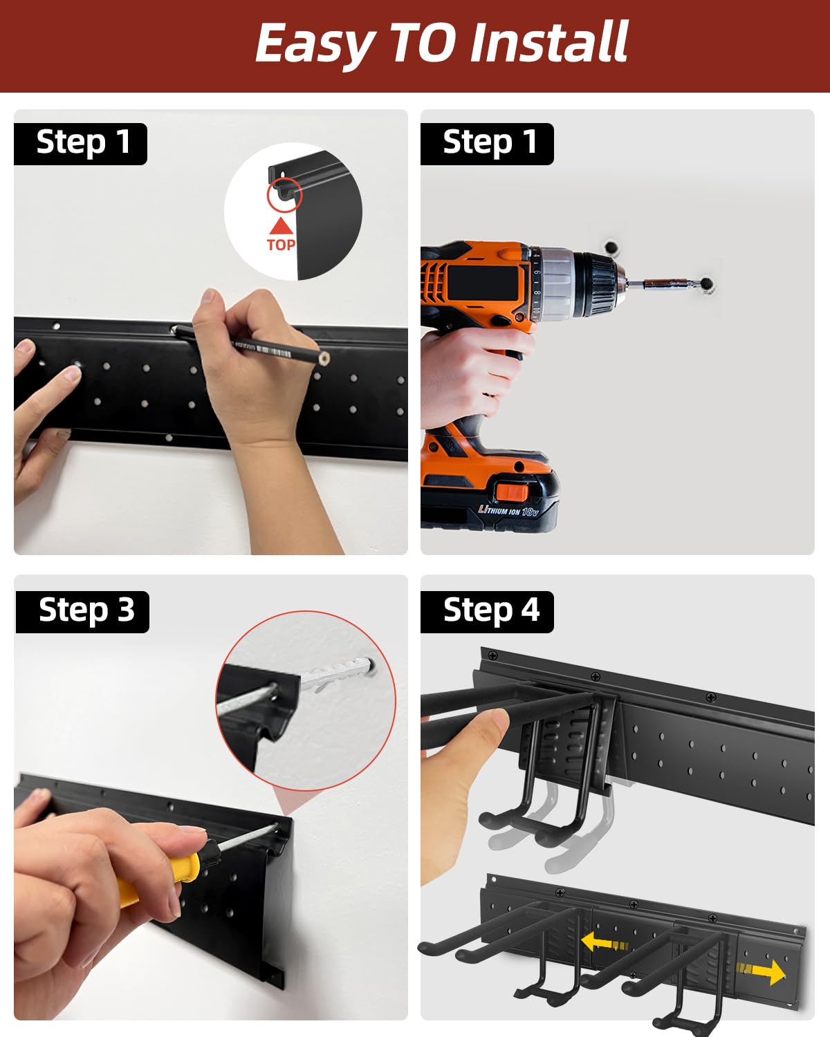 Garage Tool Organizer Wall Mount