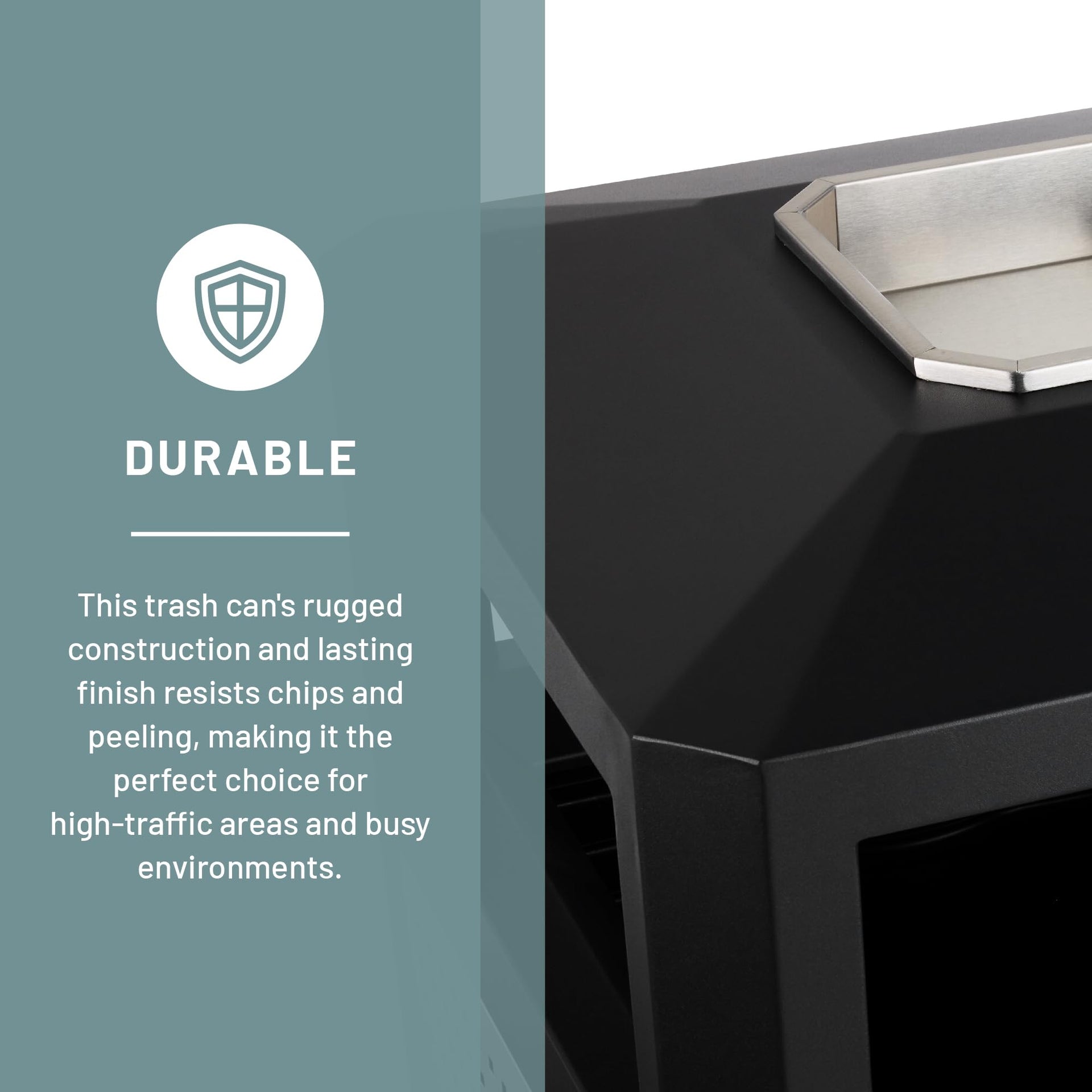Evos Steel Trash Can