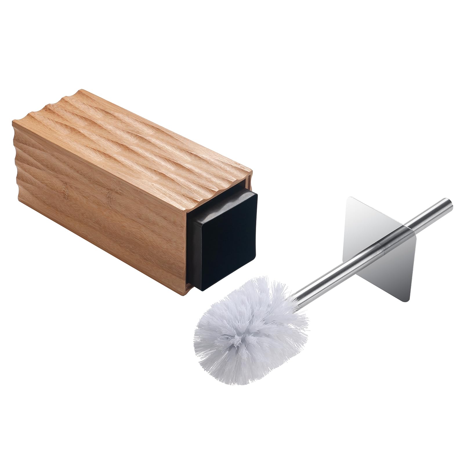 Bamboo Toilet Bowl Cleaner with Holder for All Toilet Types