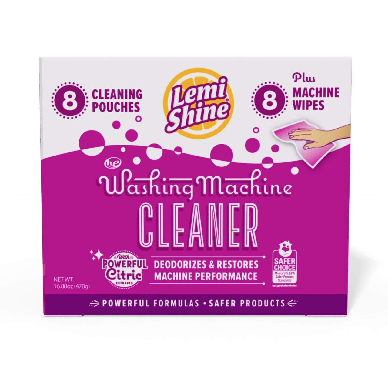 Washing Machine Cleaner Plus Machine Wipes (16.88 Ounce)