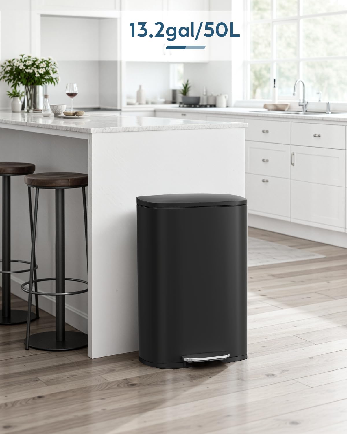 13.2 +1.3 Gallon Step Trash Can w