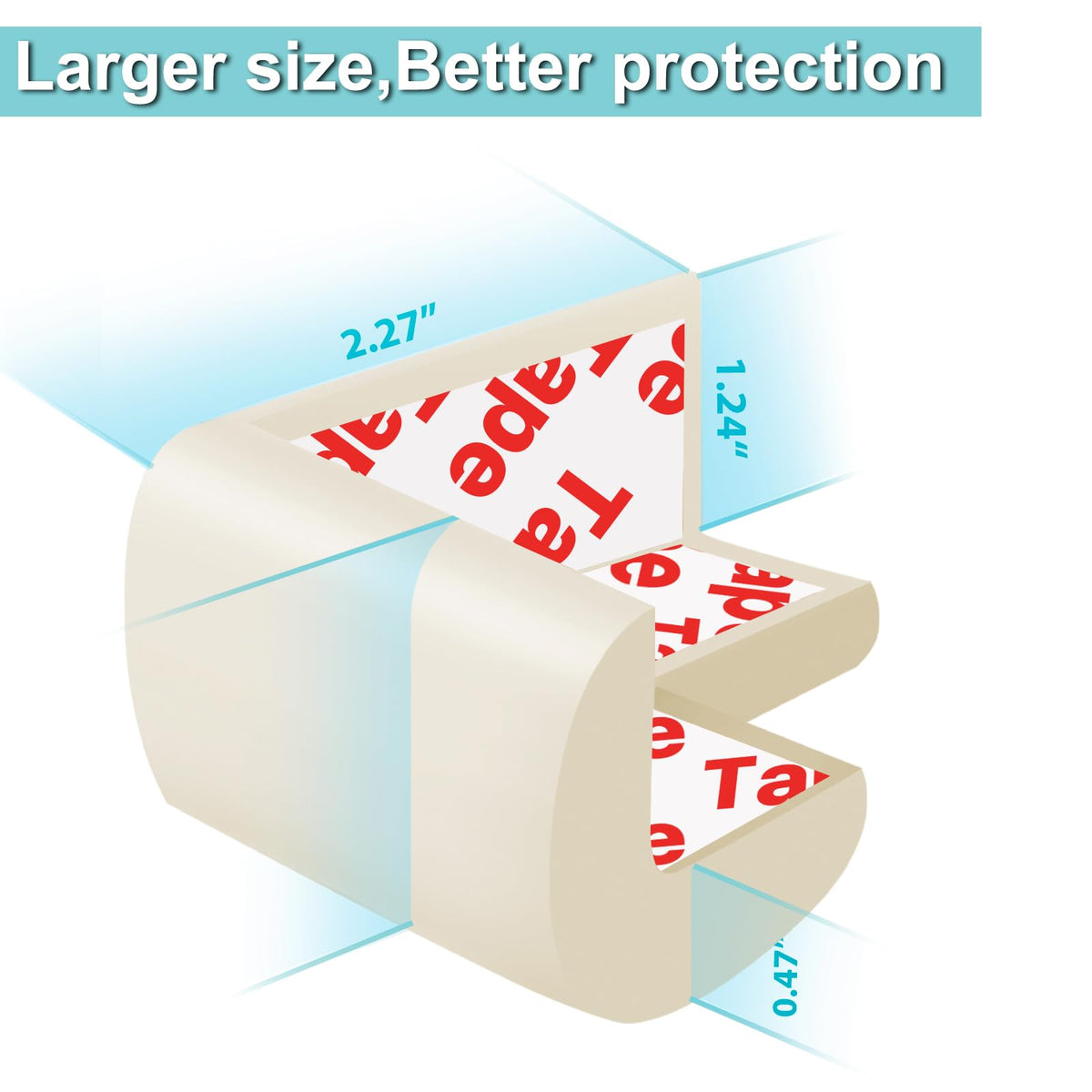 12 Pack Corner Protector Baby Proofing Edge and Corner Guards (12 Count)