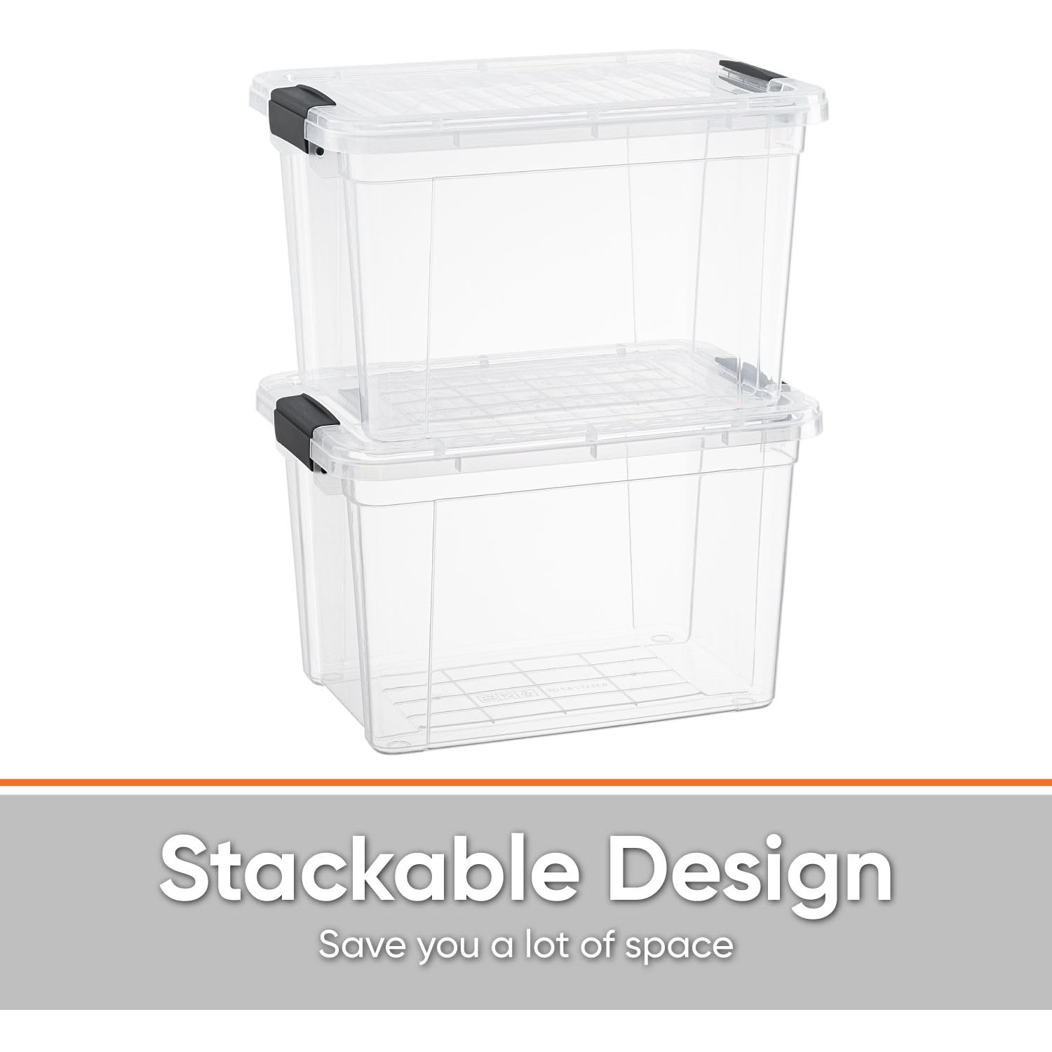 Clear Storage Bins with Lids