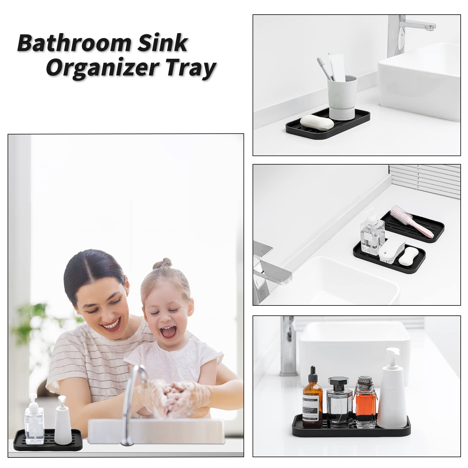 Silicone Kitchen Sink Organizer Tray for Multiple Usage