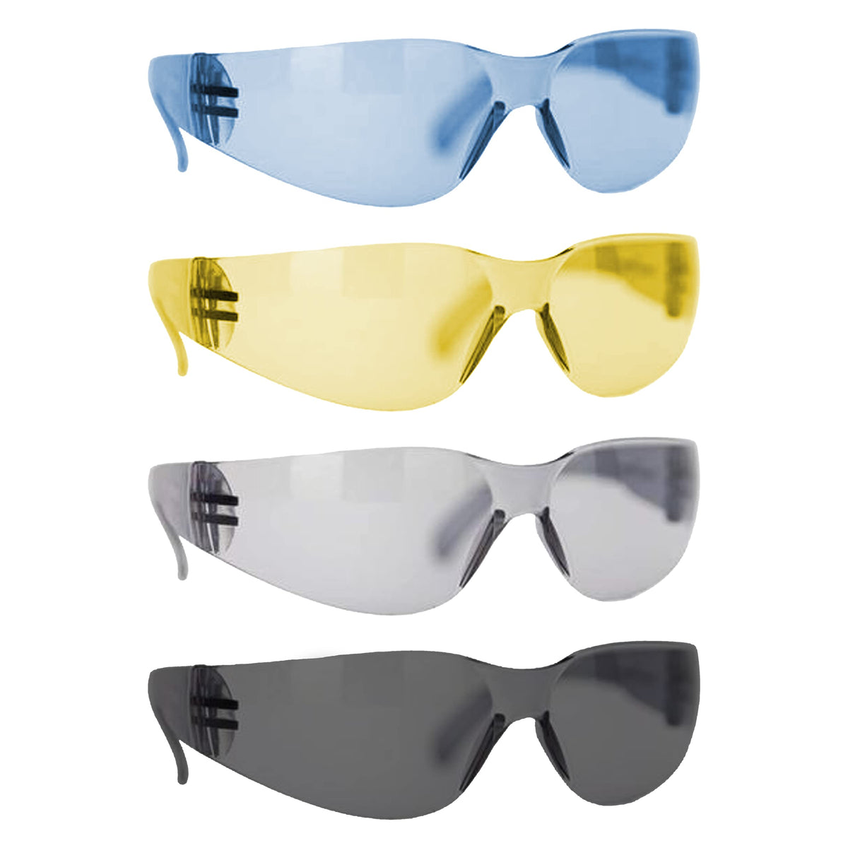 Full Color Protective Safety Glasses (12 Count)