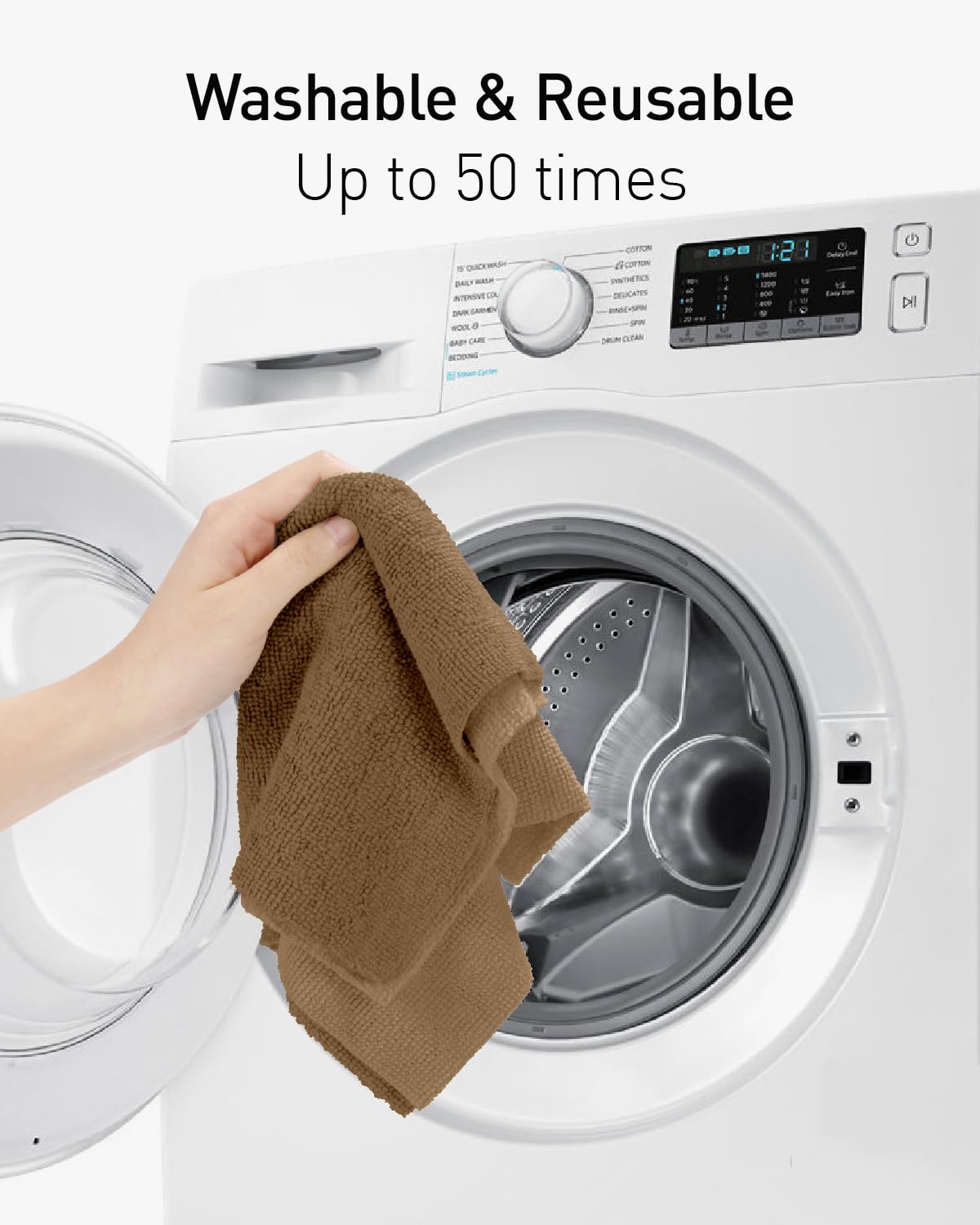 Microfiber Cleaning Cloth Roll (75 Count)