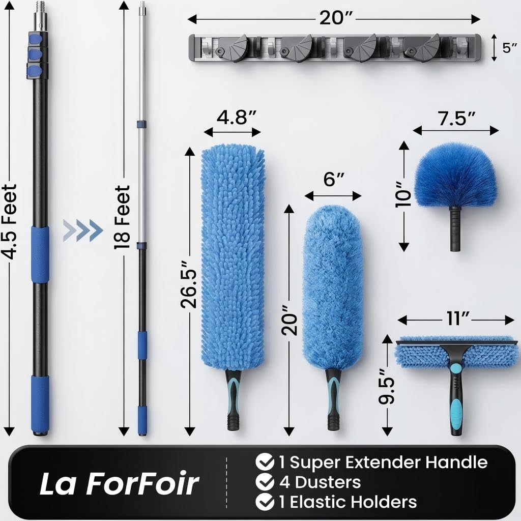 25ft High Ceiling Duster Kits with 5 - ModHome Supplies