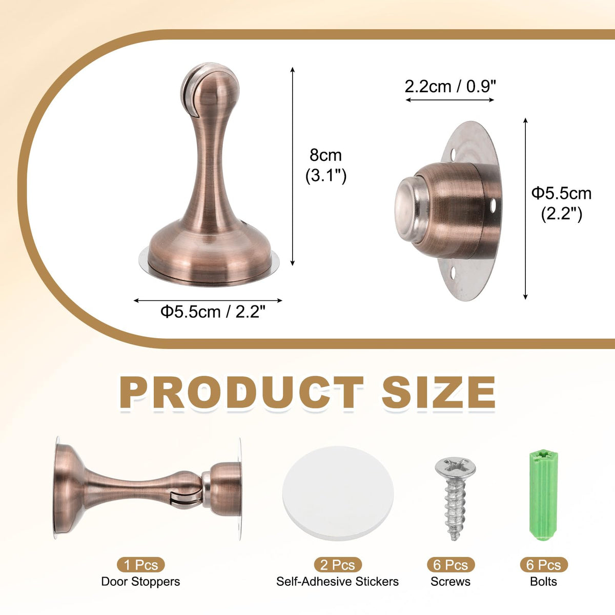 Magnetic Door Stoppers Stainless Steel Door Stops