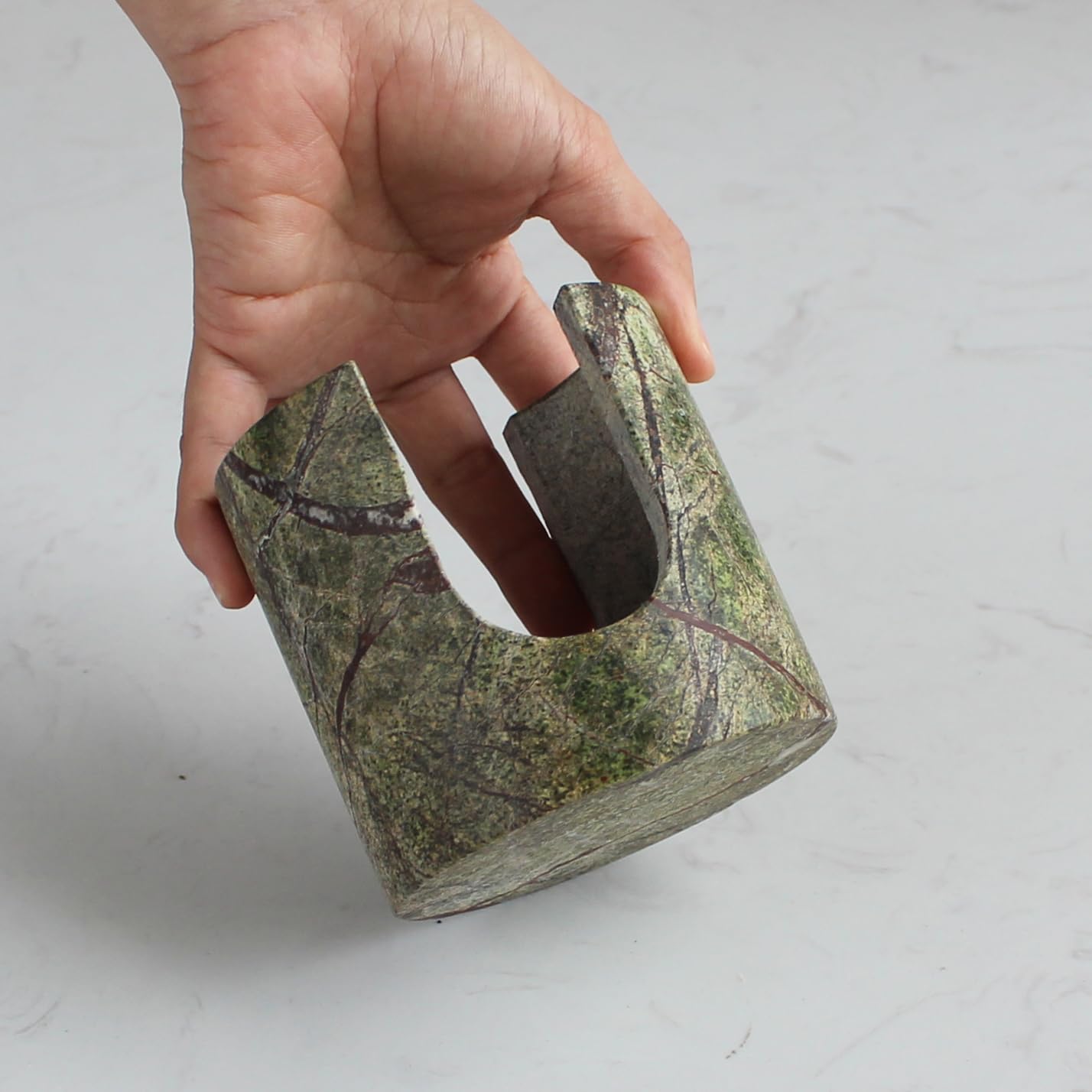 Natural Marble Travertine Sponge Holder for Kitchen Counter