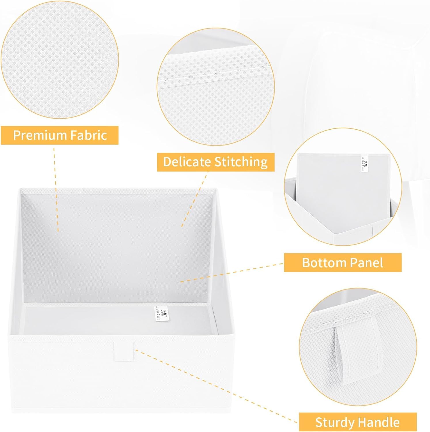 Closet Storage Bins 8 Pack (8 Count)