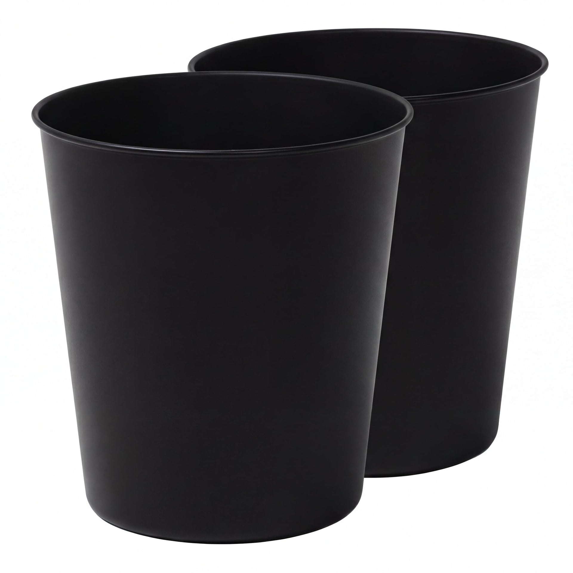 Nolan 2 Gal Smooth Steel Wastebasket (2 Count)