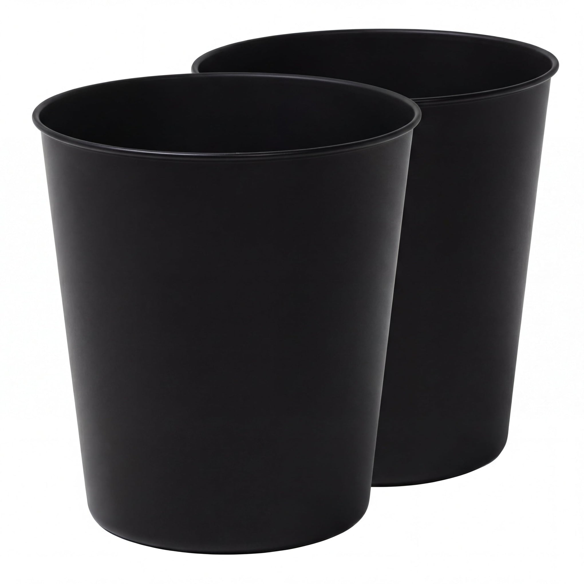Nolan 2 Gal Smooth Steel Wastebasket (2 Count)