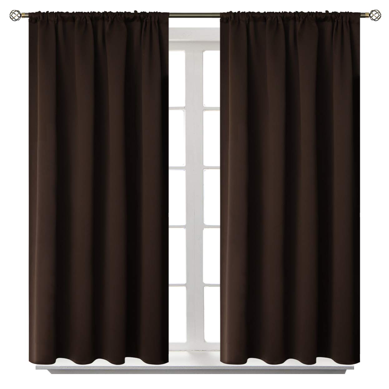 Short Blackout Curtains 40 Inches Length (2 Count)
