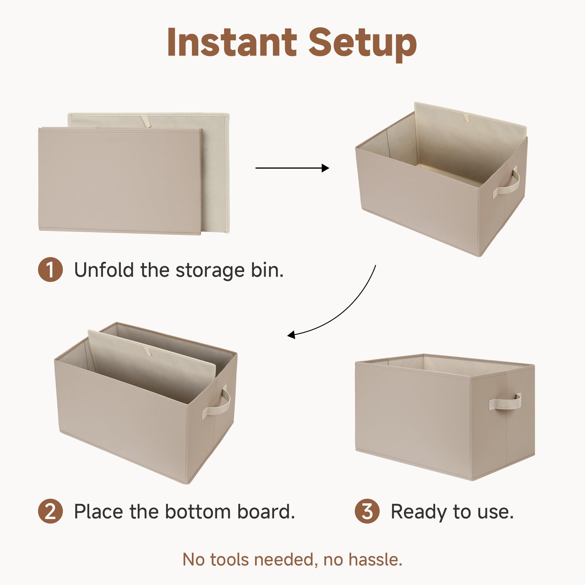 Closet Storage Bins (3 Count)