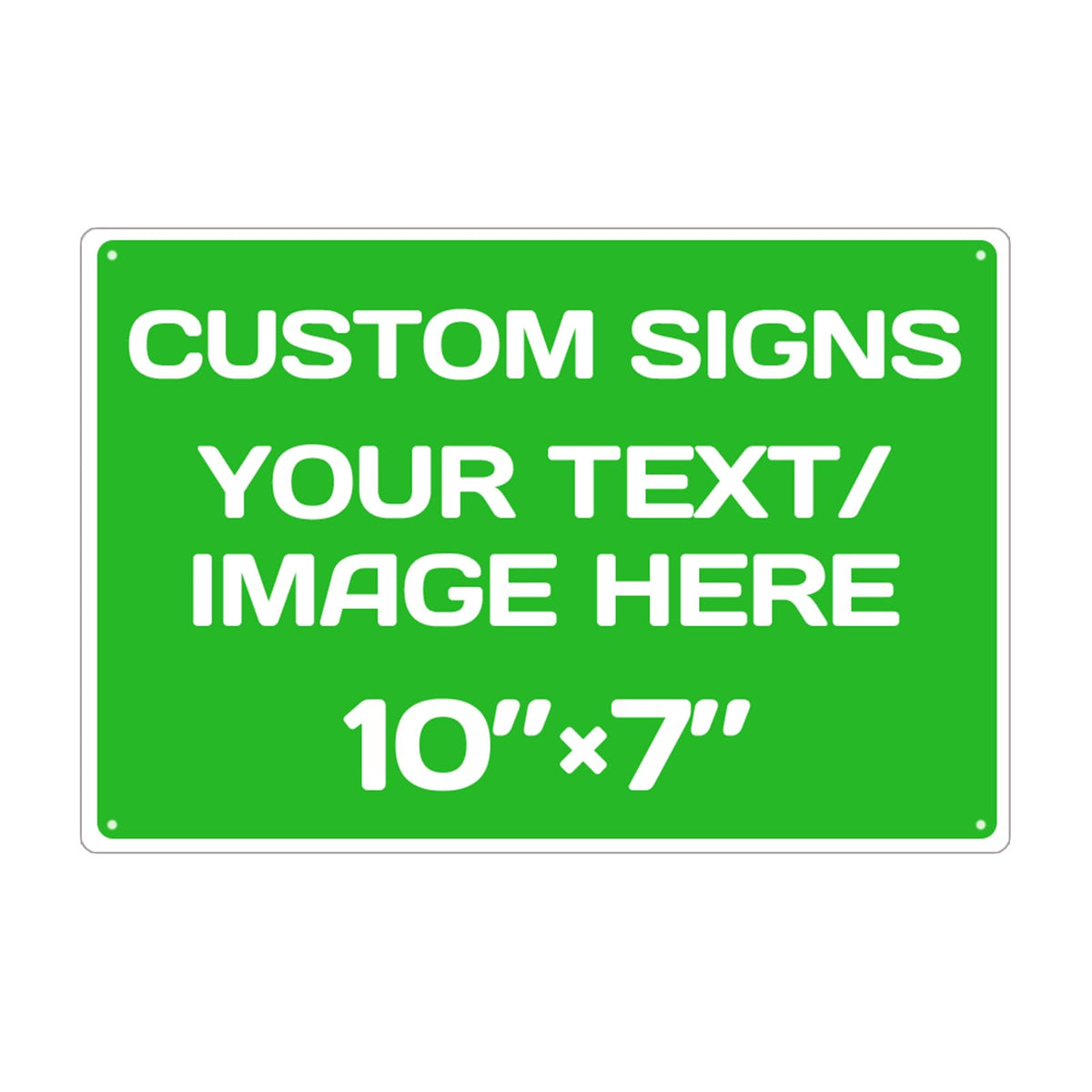 Personalized Aluminum Metal Signs