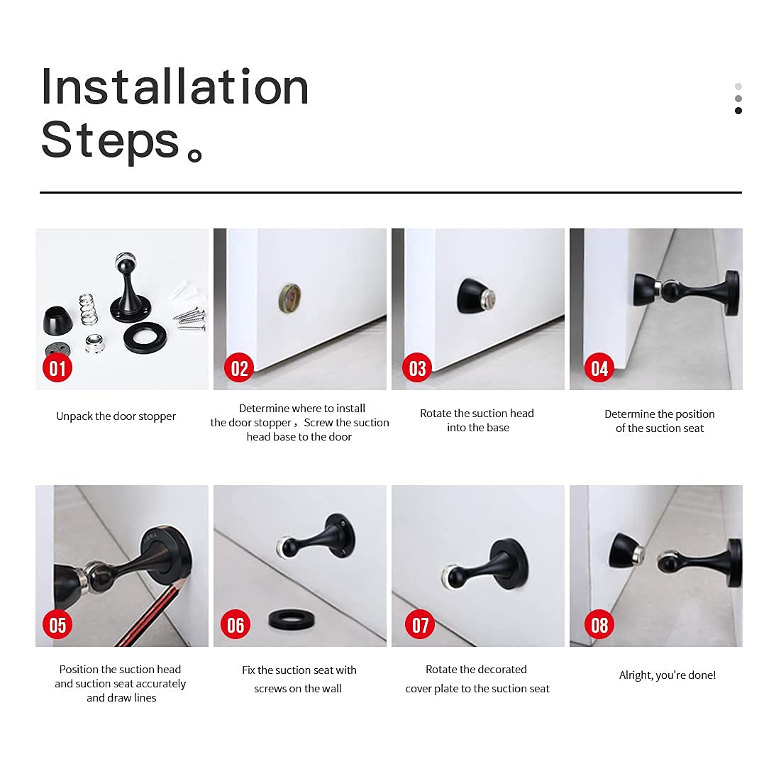 Magnetic Door Stopper 2 Pack (2 Count)