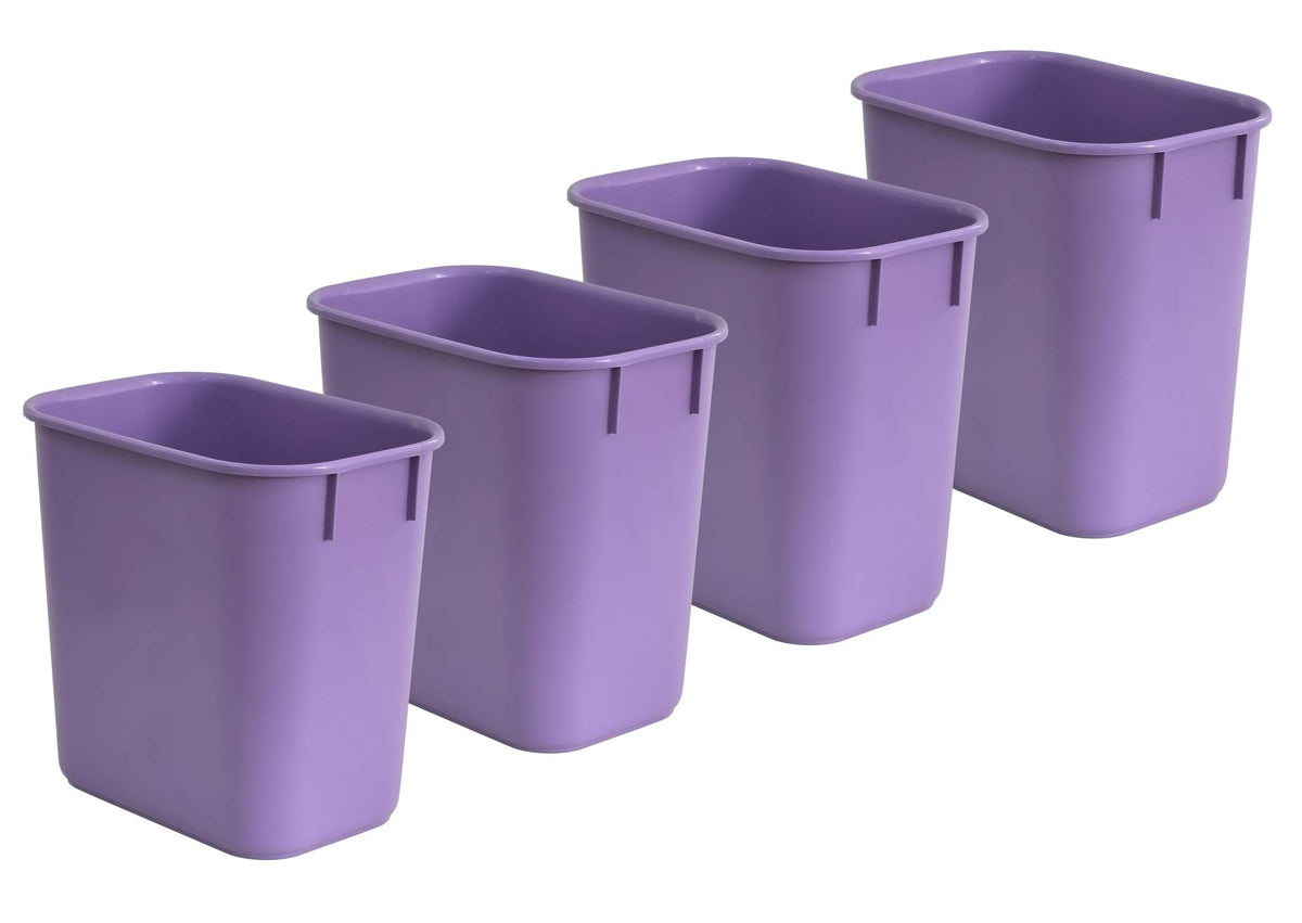 Wastebasket Deskside Bin (4 Count)