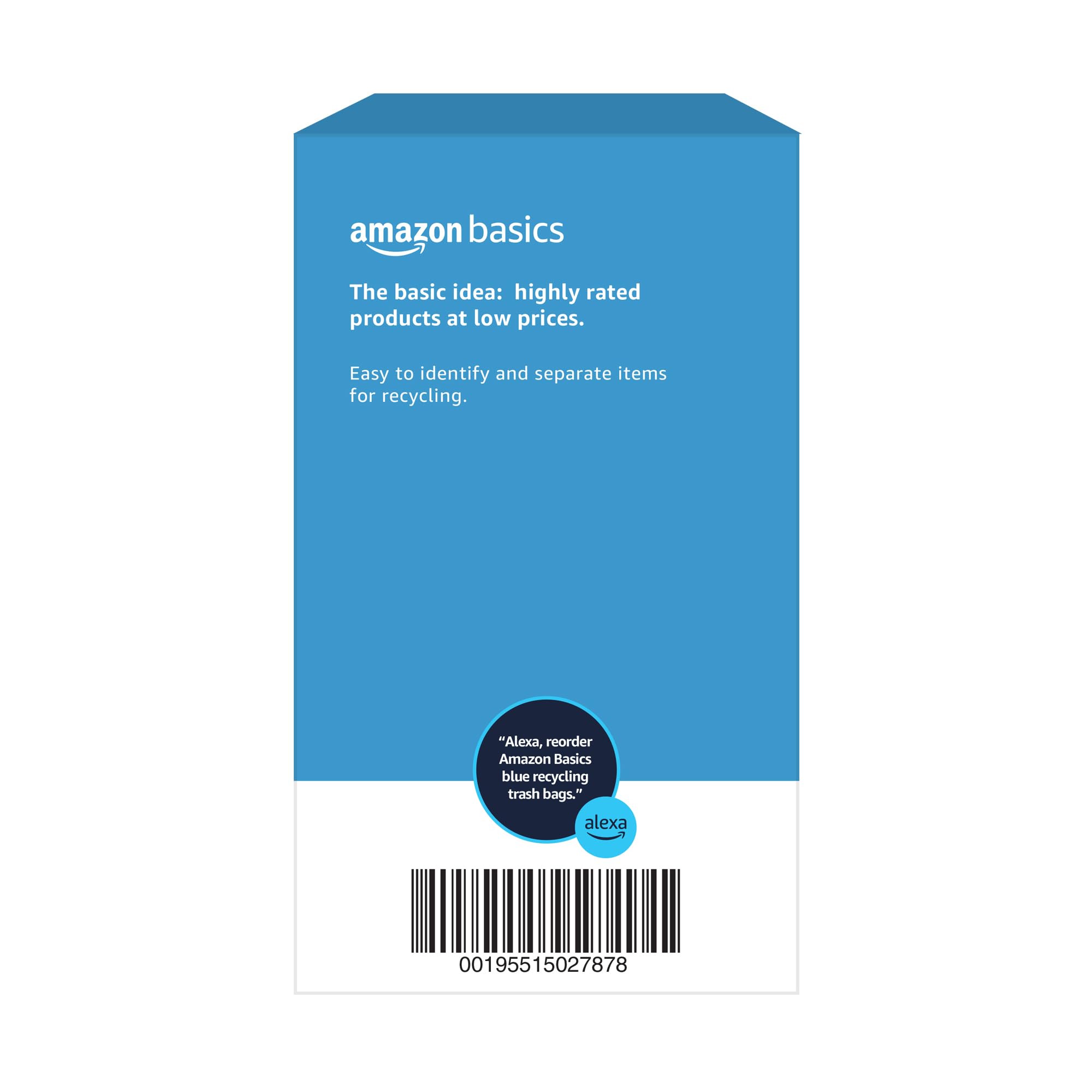 Blue Recycling Drawstring Trash Bags (60 Count)