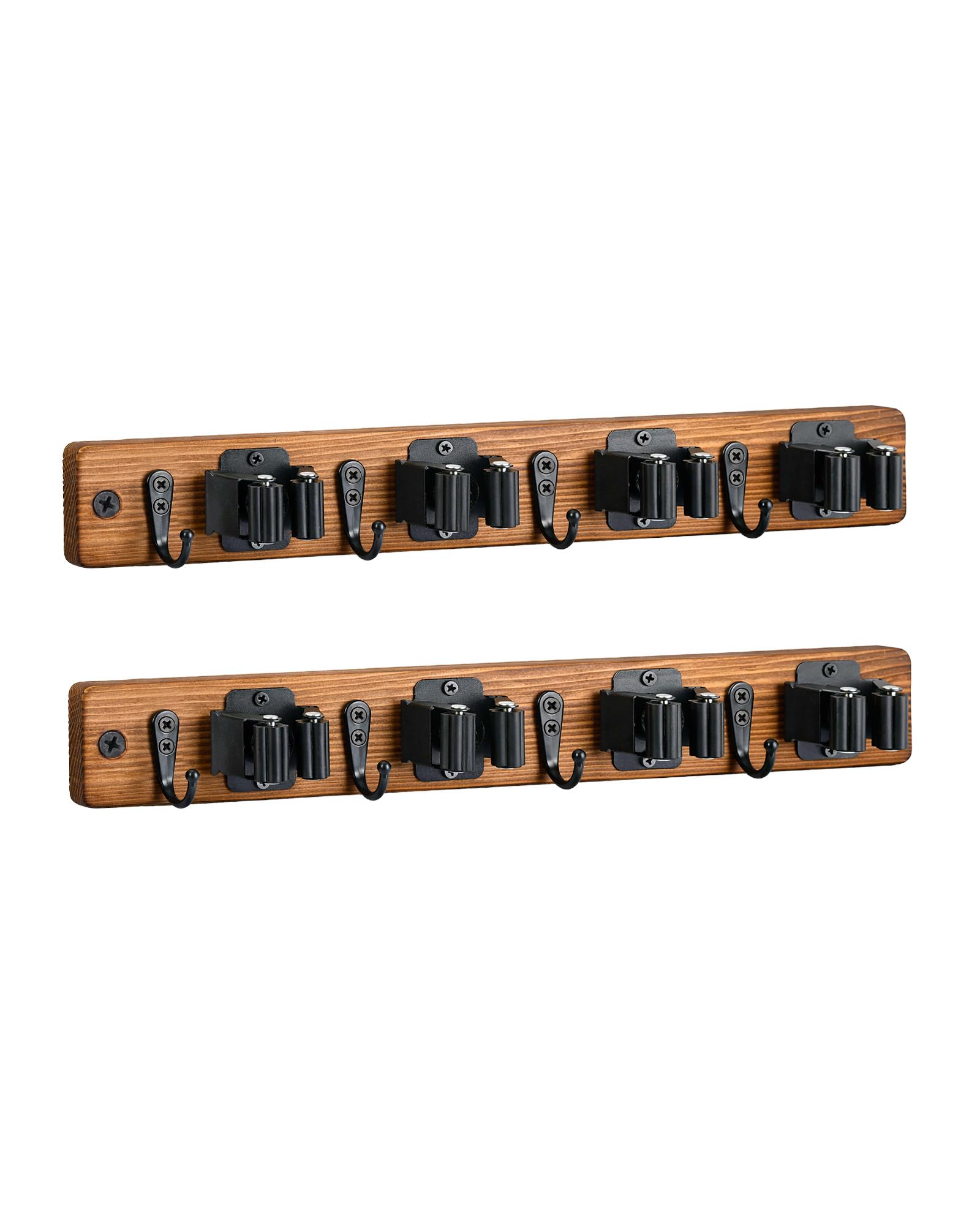 2 Pack Broom Holder Wall Mount (2 Count)