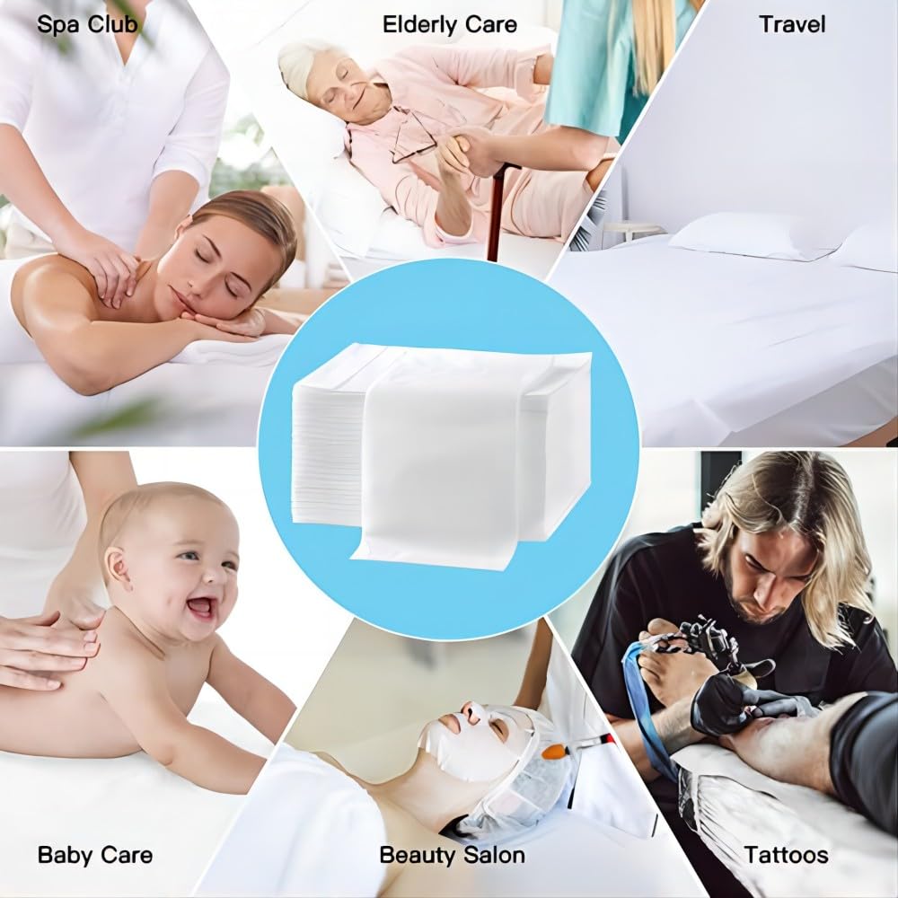 100Pcs Disposable Massage Table Sheets 31.5" x 71" Non (100 Count)