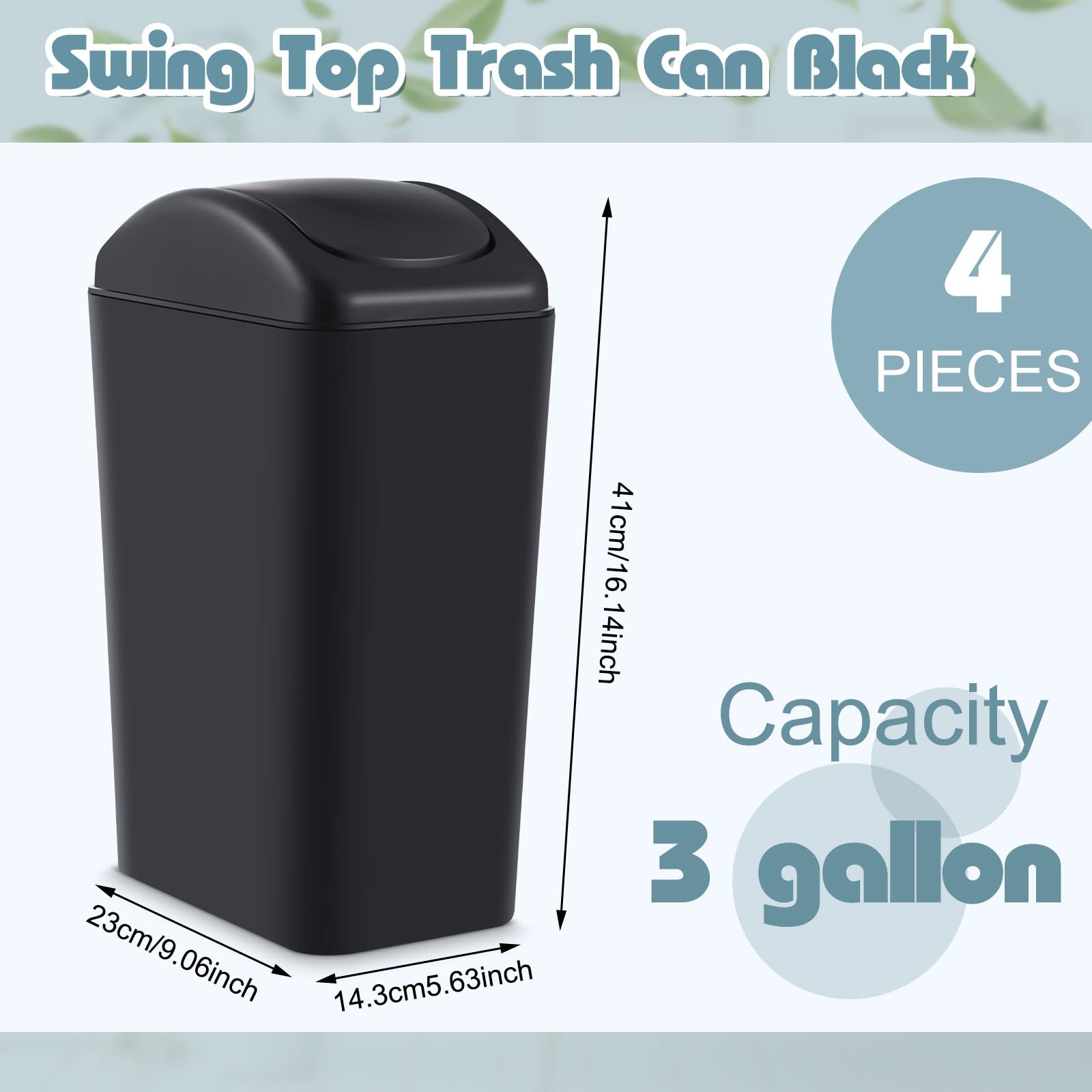 4 Pcs 3 Gallon (4 Count)