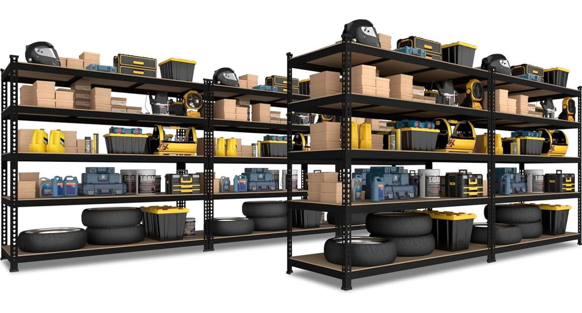 47"W x 18"D x 72"H Garage Storage Shelves (5 Count)