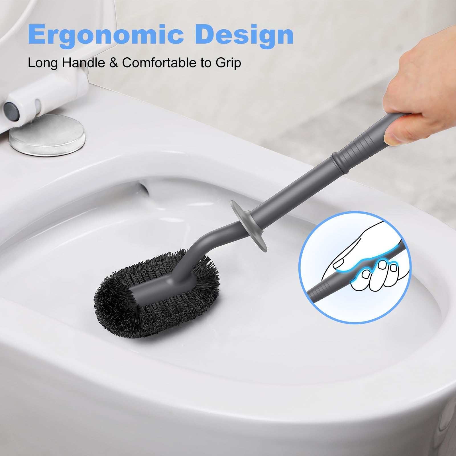 Toilet Bowl Brush Holder Set (2 Count)
