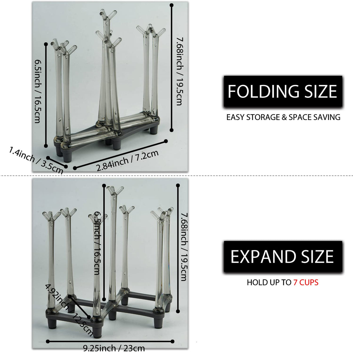 2 Pcs Cup Drying Racks Set (2 Count)