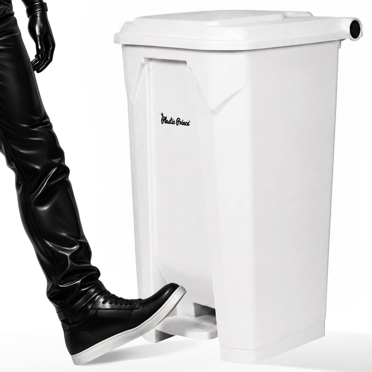 27 Gallon Step On Trash Can with Lid