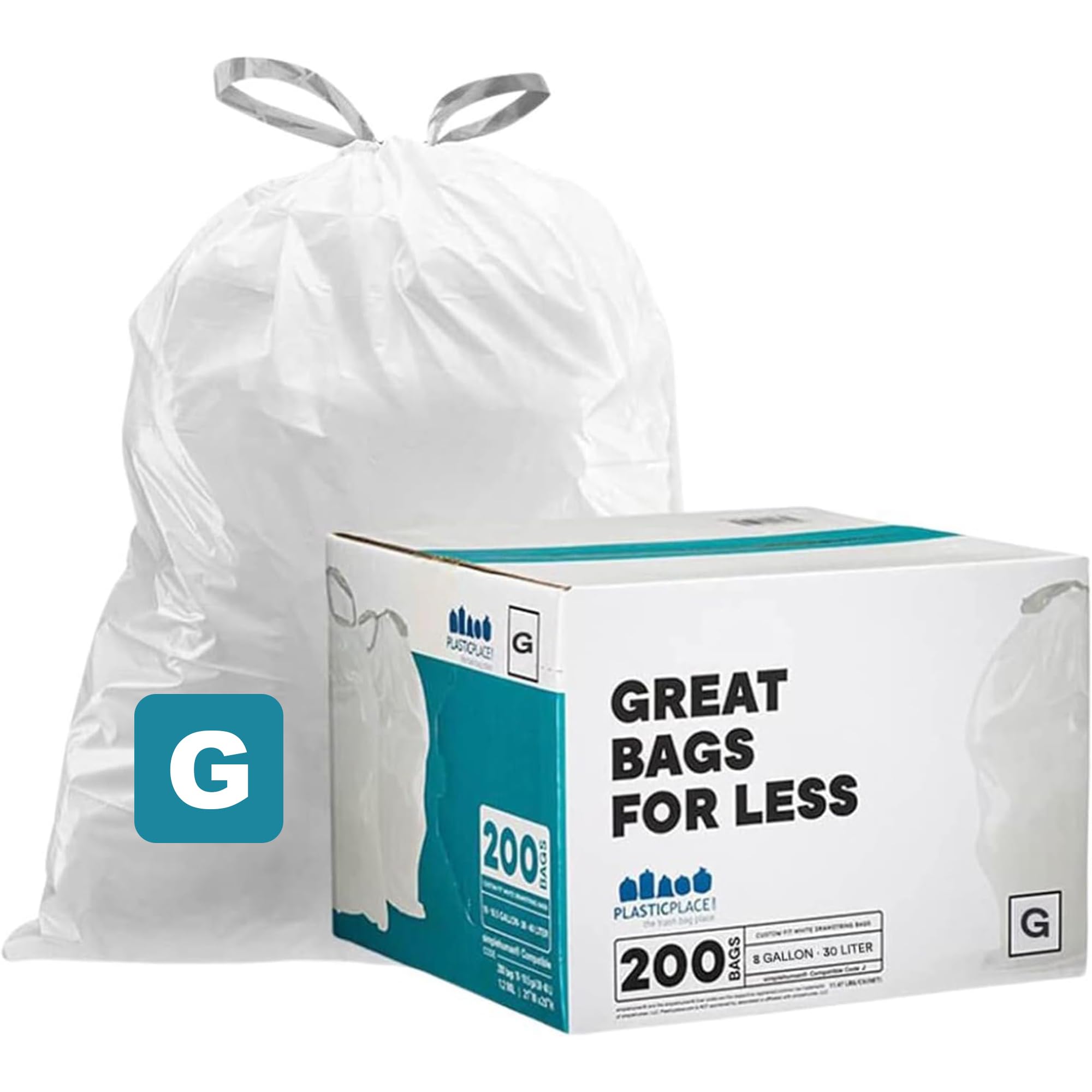 Custom Fit Trash Bags (200 Count)