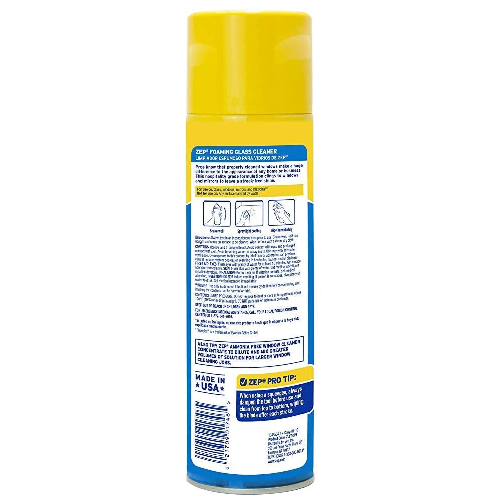 Foaming Glass and Plexiglass Cleaner (76 Ounce)