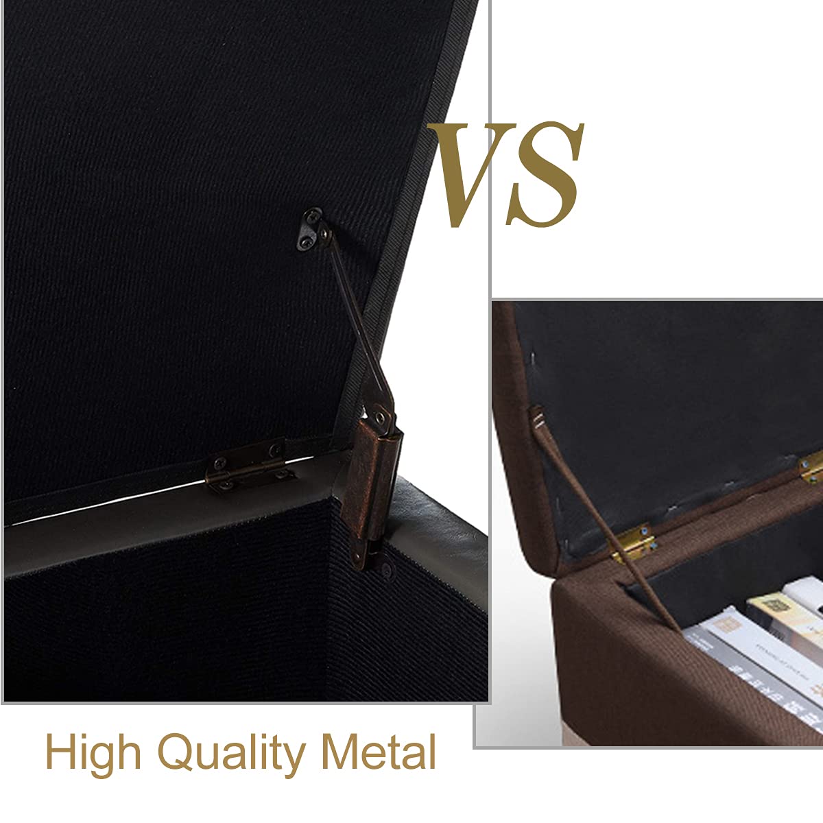 Storage Ottoman Foot Rest Stool