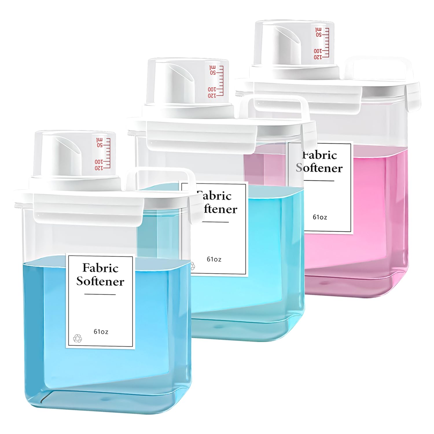 3 Pack Laundry Detergent Dispenser (183 Fl Oz)