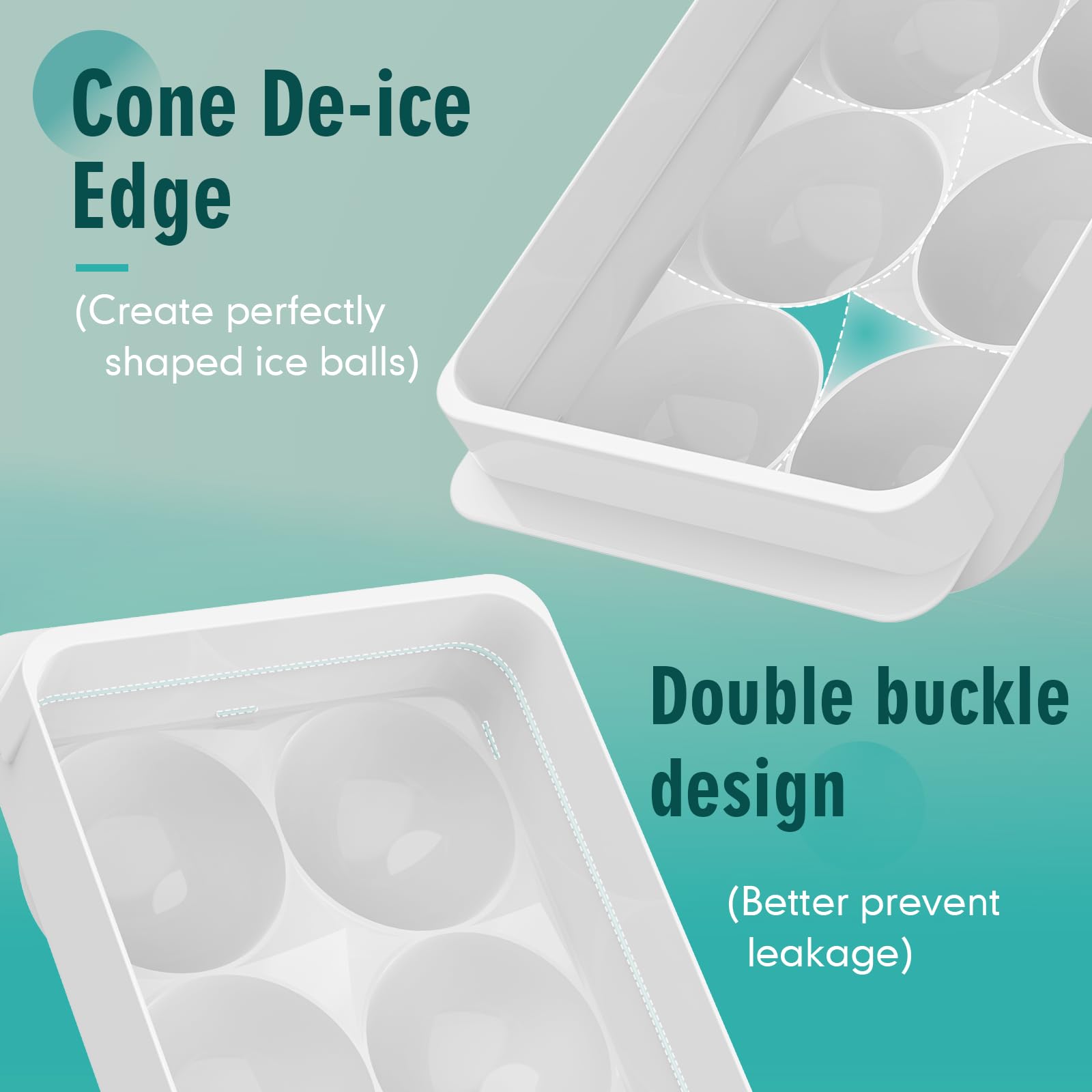 1.9 Inch Large Ice Cube Molds (13.92 Ounce)