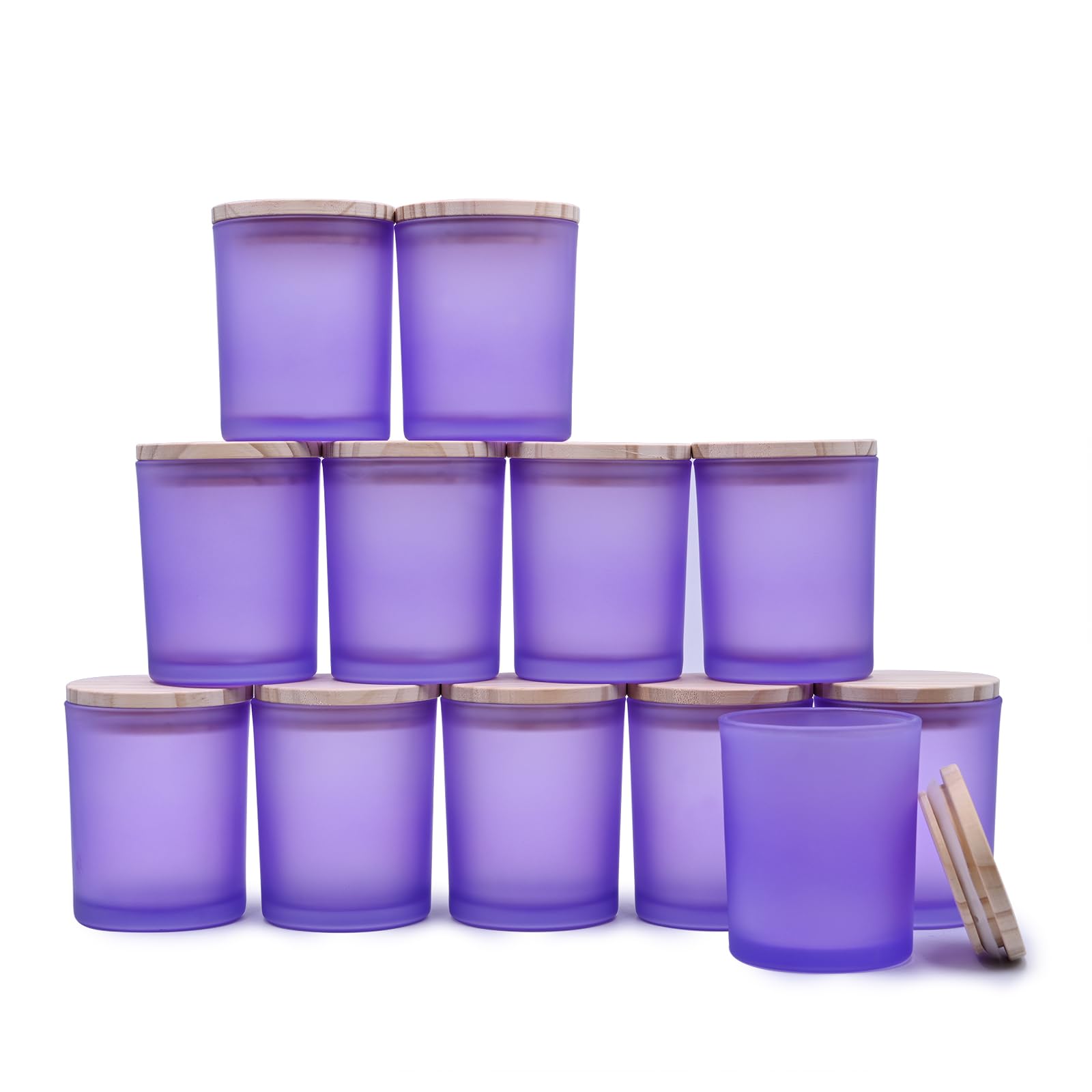 Thick Candle Jars for Making Candles 12 Pcs (12 Count)