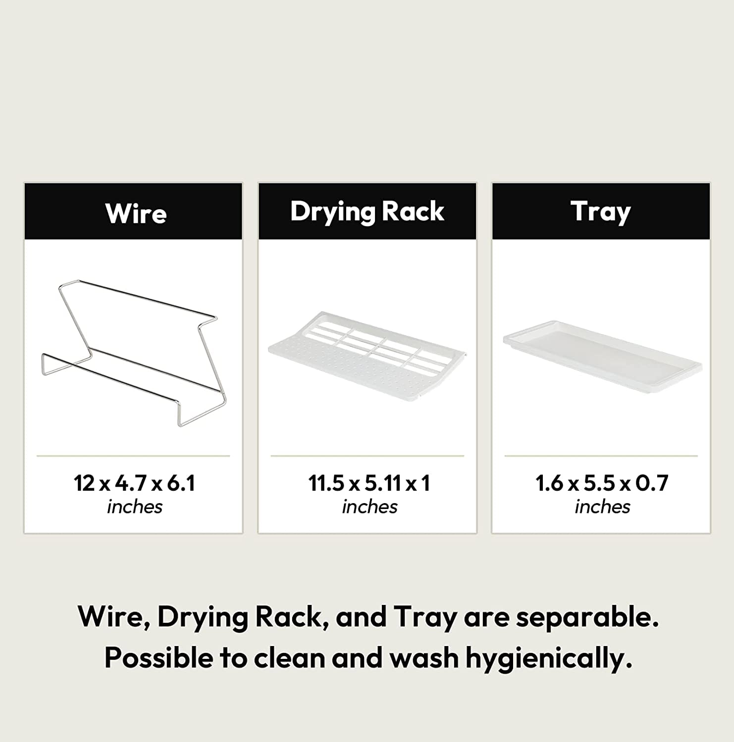 Bottle Drying Rack with Drain Tray