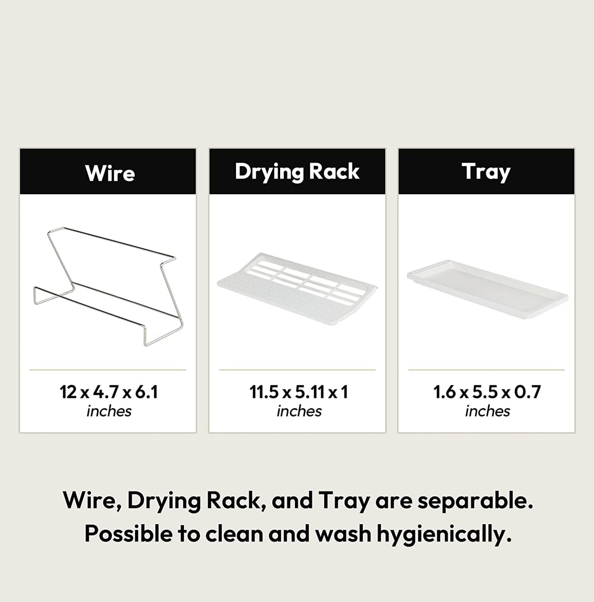 Bottle Drying Rack with Drain Tray
